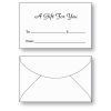 Gift card envelope style C printed with A Gift for you in black ink