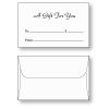 Gift card envelope style D printed with A Gift for You in black ink