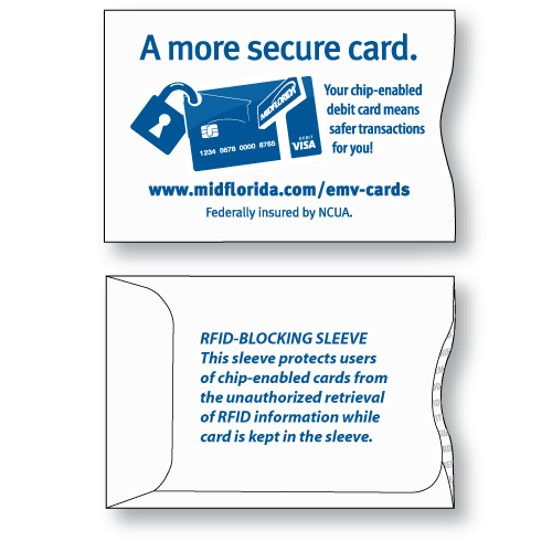 RFID credit card sleeves protect your identity information stored on smart chip cards