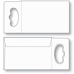 super size doorknob hanger envelope unprinted