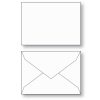 Gift Card envelope Style B white unprinted