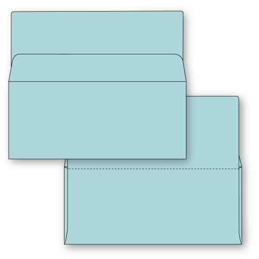 #9 Bangtail Bank-by-mail envelope in blue stock