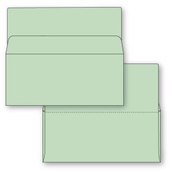 #9 Bangtail Bank-by-mail envelope in green stock