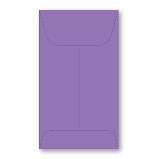 Five-and-a-half coin envelope made from 24# Brite Hue Violet stock
