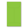 Five-and-a-half coin envelope made from 24# Brite Hue Ultra Lime green stock