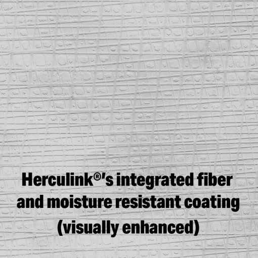Herculink Envelopes are made with a coated integrated weave pattern which is visible under the outer layer of paper (pictured here) that forms a moisture resistant barrier