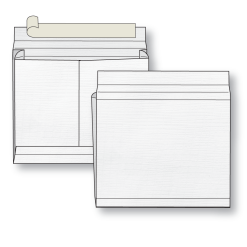 Herculink booklet expansion envelope (open on the long dimension) with peel n seal closure white sub 26 weight
