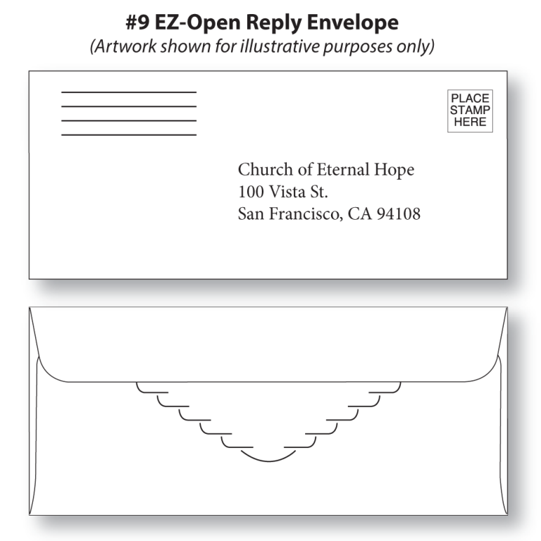 Ez Open 9 Reply Envelopes Sheppard Envelope