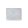 Gift Card Envelope, 2-5/8" x 3-1/2" with round-tip pointed flap, in silver metallic stock